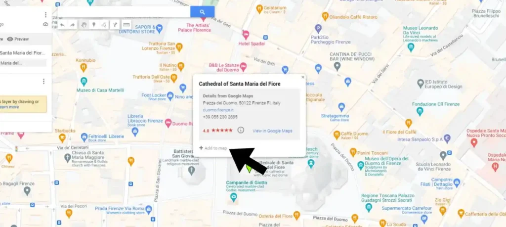 save places on google map