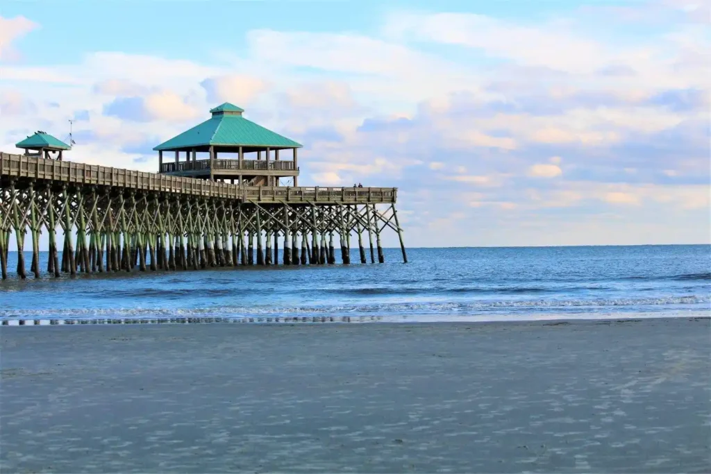 charleston beach pier ocean view
