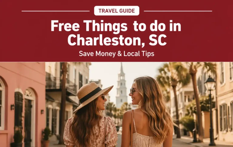 45 Free Things to Do in Charleston SC (Save Money + Local Tips 2026) free things to do in Charleston SC two girls walking historic street Charleston