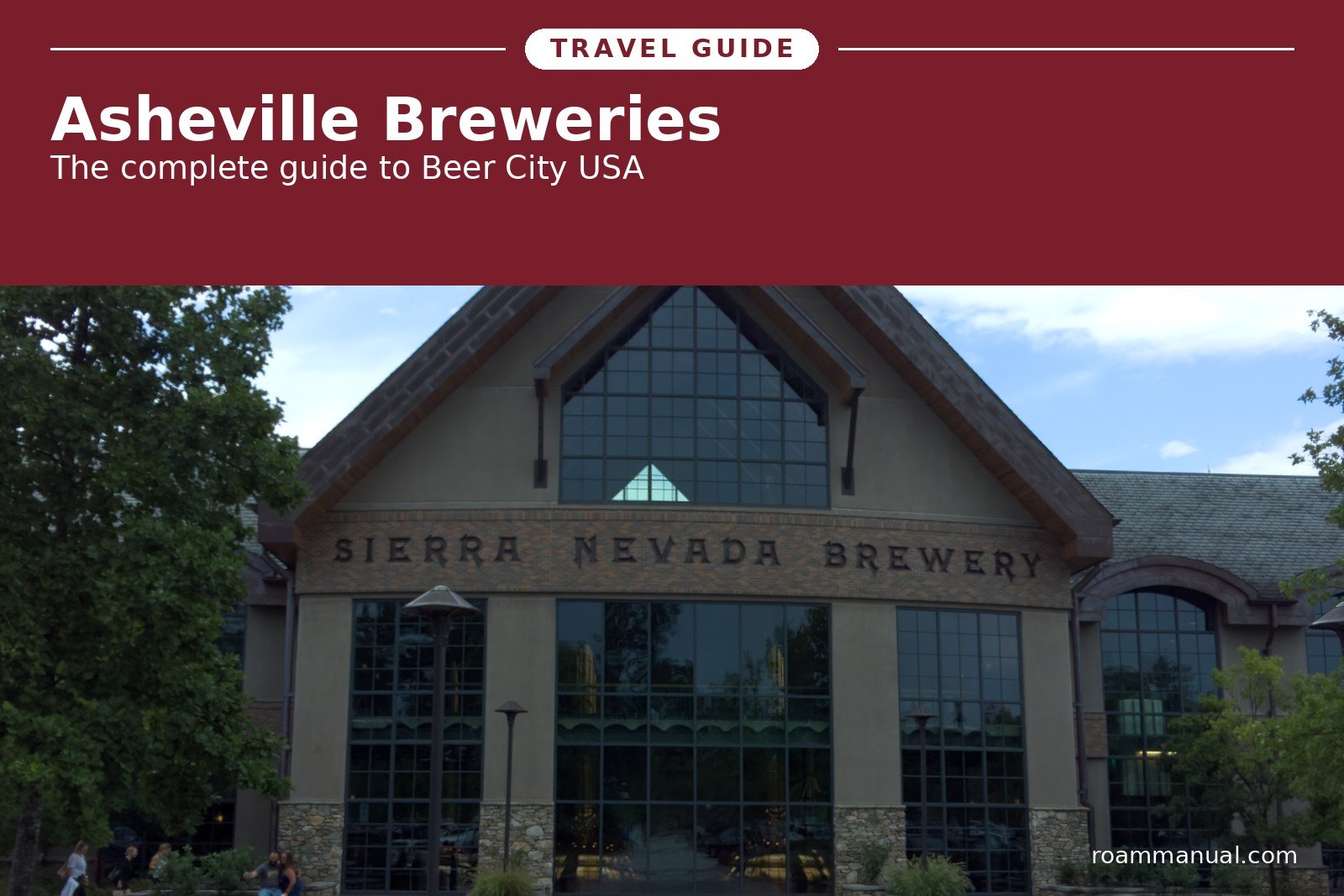 Entrance of the Sierra Nevada brewery in Mills River, one of the landmark brewery campuses near Asheville, North Carolina
